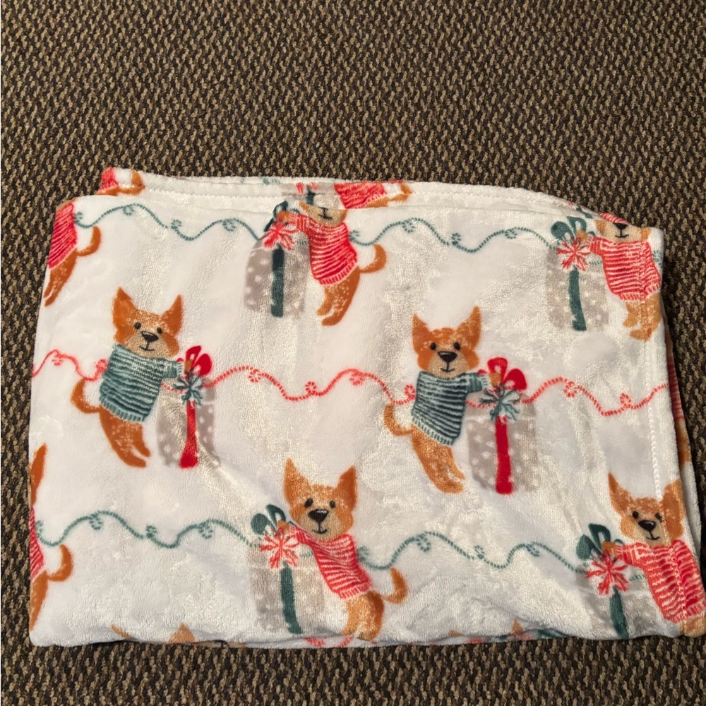 Cute Dog Print Blanket